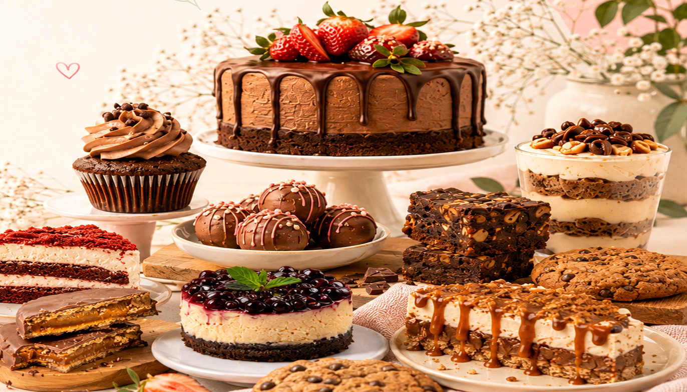 Brownies, tortas y chocolates